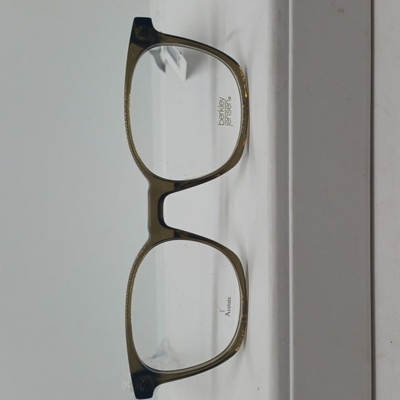 NWT RX-ABLE UNISEX BERKLEY JENSEN EYEGLASS FRAMES BJ306 OLIVE BROWN CRYSTAL